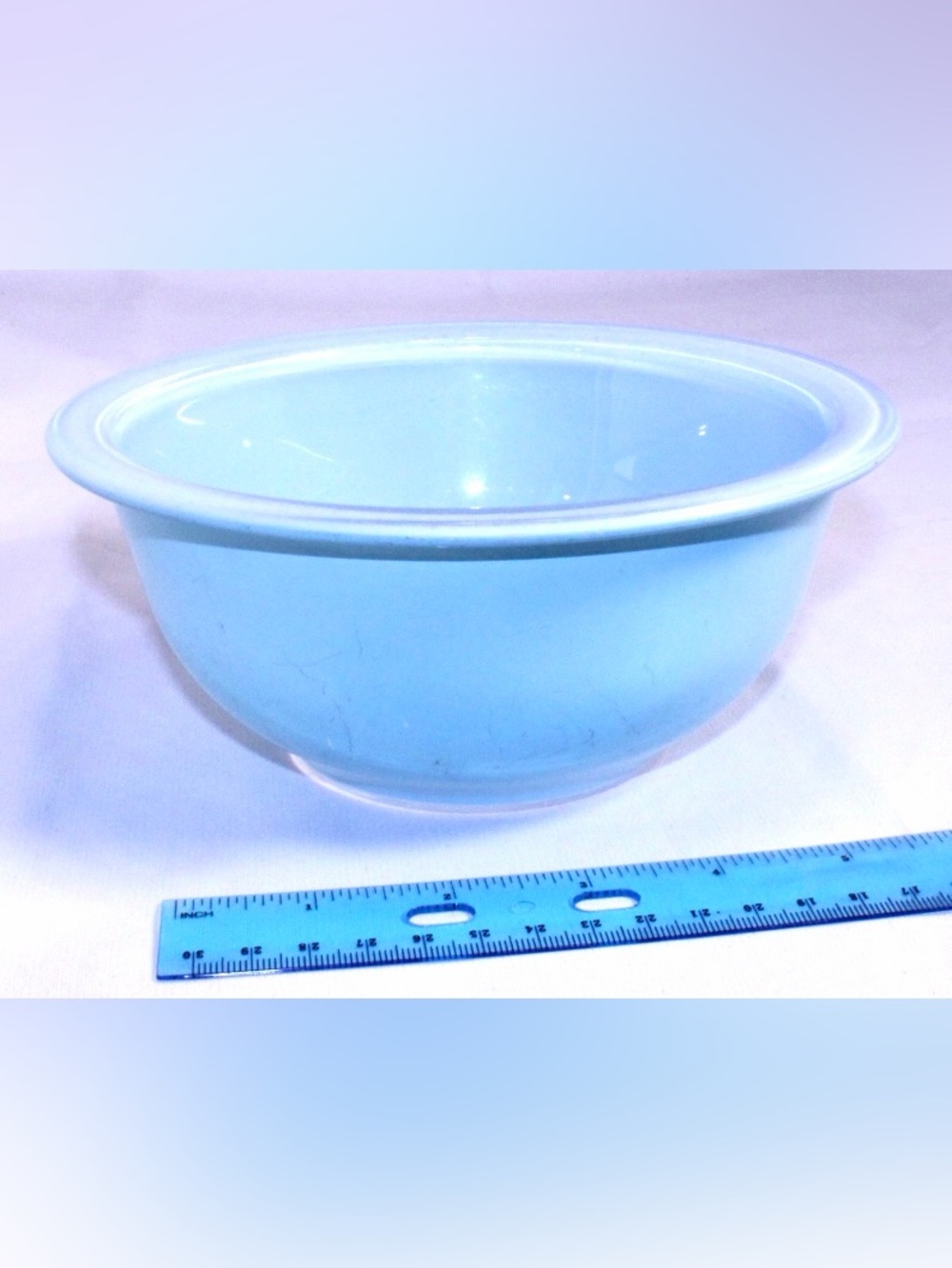 Vintage PYREX Glass Moody Blues Glacier Blue Mixing Bowl 1L #322